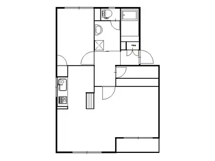 ハイツテクトピア掛川Ⅱ(1LDK/3階)の間取り写真