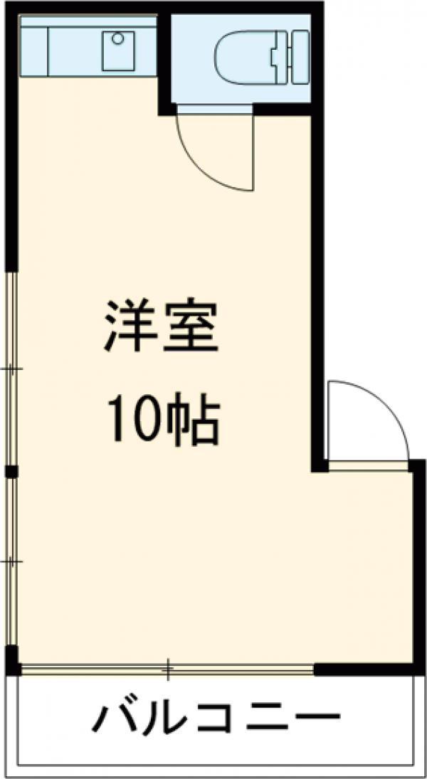 東照ビル(ワンルーム/2階)の間取り写真