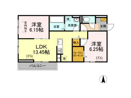 SAIGA(2LDK/3階)の間取り写真