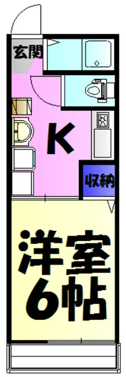 初根ハイツ 1階階 間取り