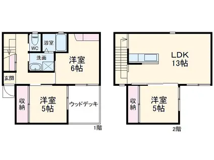 天竜浜名湖鉄道 細谷駅(静岡) 徒歩42分 2階建 築19年(3LDK)の間取り写真
