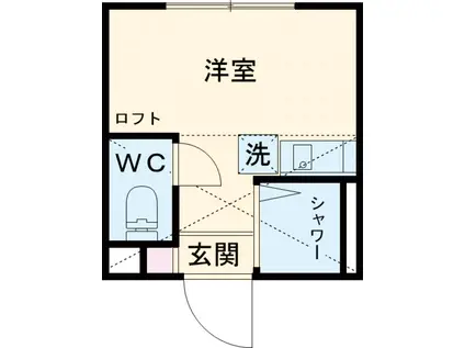 BELFORMA(ワンルーム/1階)の間取り写真