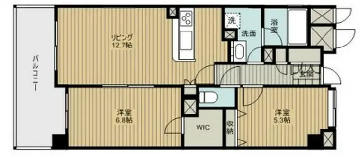 ブライトンコート 2階階 間取り