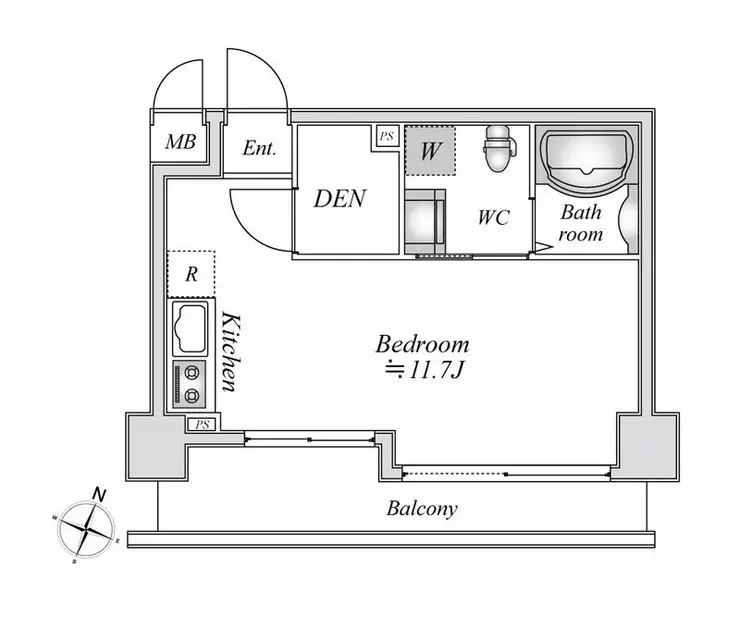 リエス千葉新宿 6階階 間取り