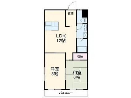 3SEPIAⅡ(2LDK/2階)の間取り写真