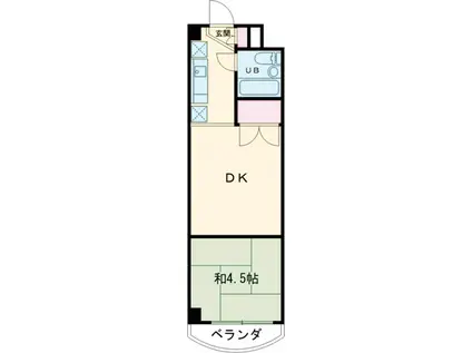 カーサ錦糸町(1DK/3階)の間取り写真