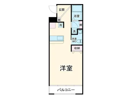 ARCO15(ワンルーム/1階)の間取り写真