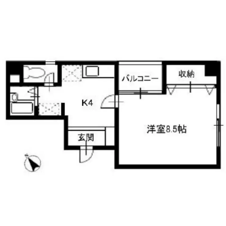 サンライズビル 5階階 間取り