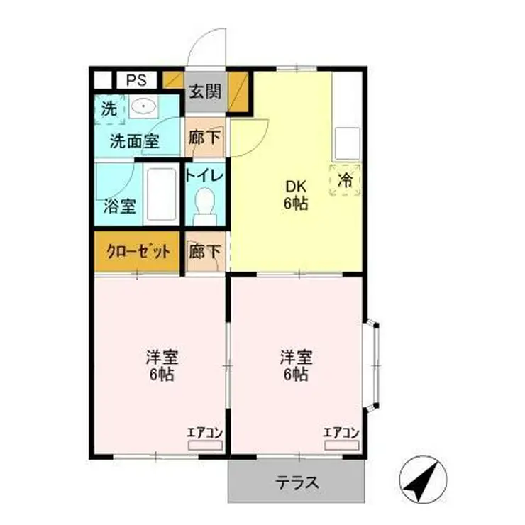 クリスタルパレス 1階階 間取り