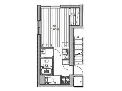 RAUM新小岩(1K/5階)の間取り写真