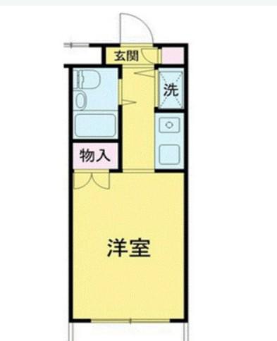 DELCCS浦和(1K/2階)の間取り写真