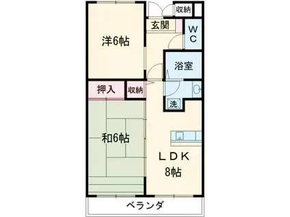 NCコート(3DK/3階)の間取り写真