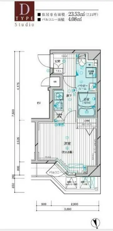 メインステージ西荻窪駅前 7階階 間取り