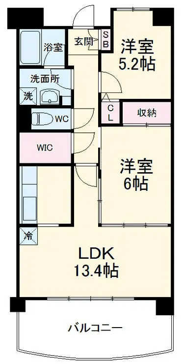 グラン・ヒルズ 2階階 間取り
