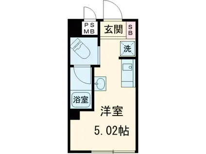 リージェンシー上板橋(ワンルーム/1階)の間取り写真