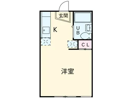 ハイツ藤(1K/1階)の間取り写真