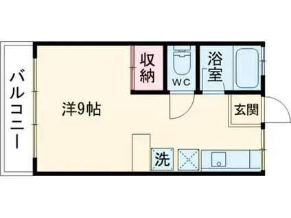 みどりハイツ(1K/3階)の間取り写真