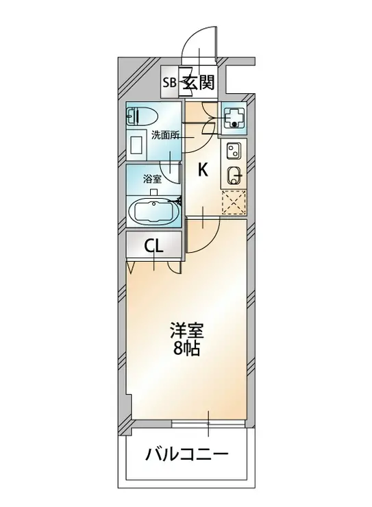 KDX千葉中央レジデンス 4階階 間取り