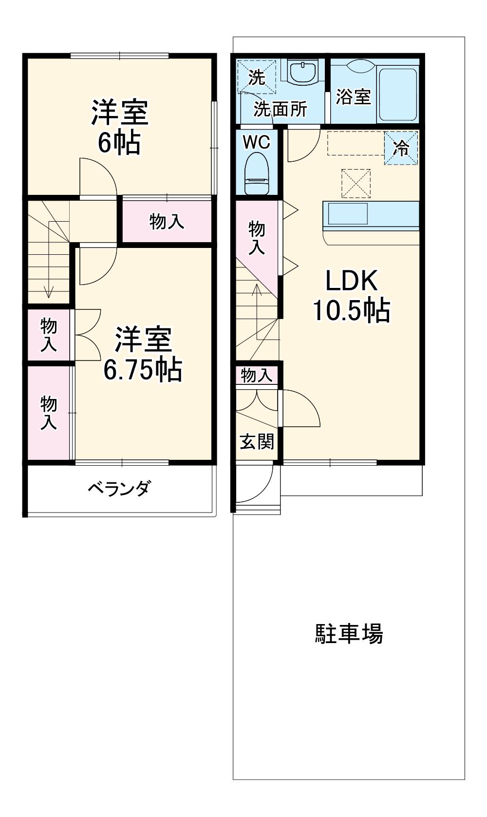 メゾン・サンヴァリエ(2LDK)の間取り写真