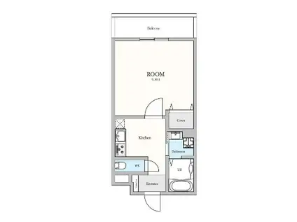 コルテージア(1K/2階)の間取り写真