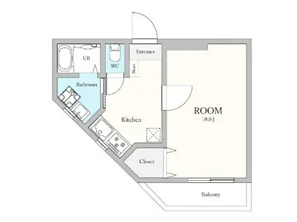 コルテージア(1K/3階)の間取り写真