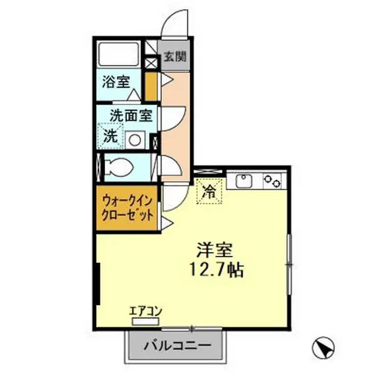 ロジュマンミヤカイドウD 1階階 間取り