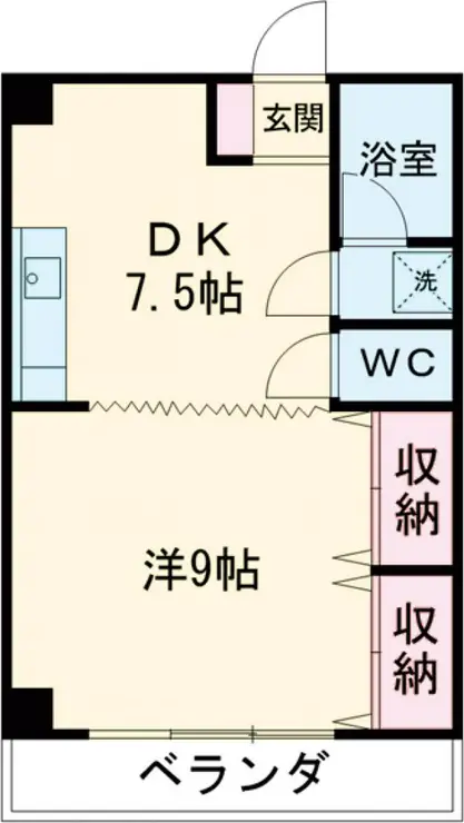 オカベ荻窪マンション 2階階 間取り