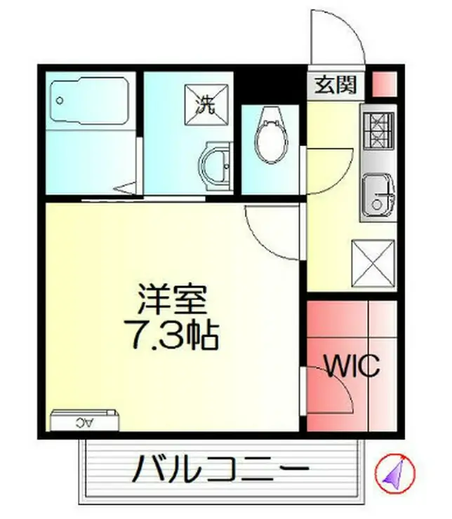 ベレオ淵野辺 1階階 間取り