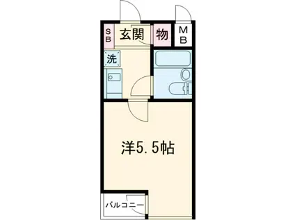 日興パレス西荻窪PART2(1K/2階)の間取り写真