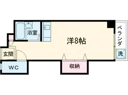 ニューシャトレーマンション(ワンルーム/4階)の間取り写真