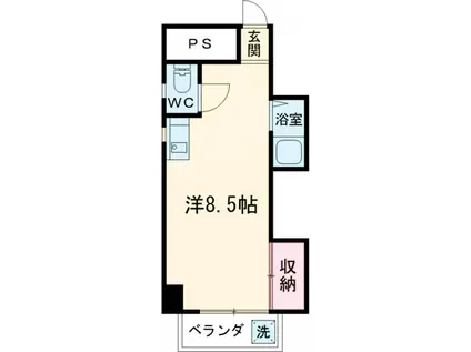 ニューシャトレーマンション(1K/5階)の間取り写真