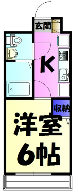 レアレジデンス稲毛 2階階 間取り