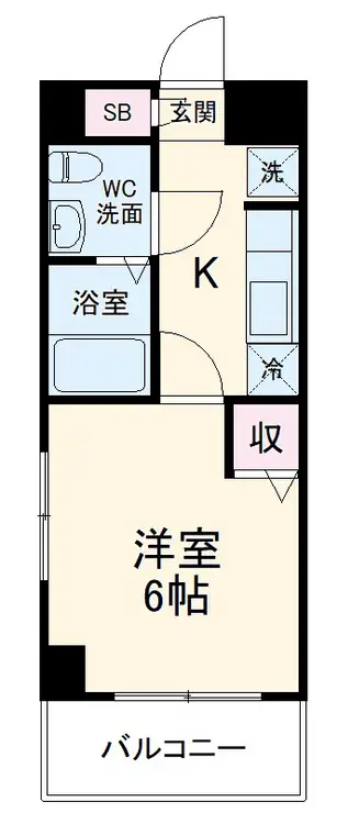 レアレジデンス稲毛 3階階 間取り