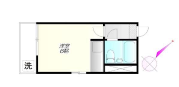 パークスポット(ワンルーム/2階)の間取り写真