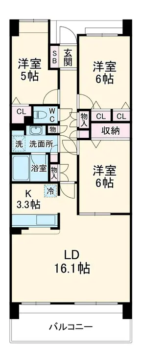 リーベスト西千葉 9階階 間取り