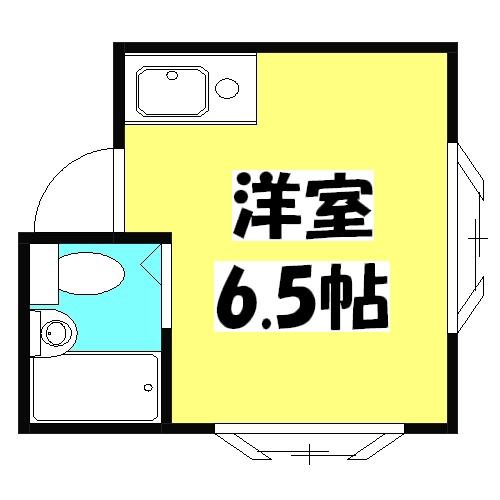 マスターズ(ワンルーム/1階)の間取り写真