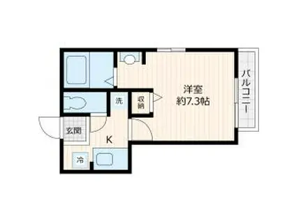 グランデ十番館(1K/2階)の間取り写真