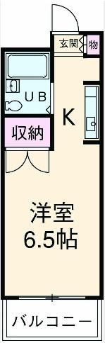 ルミネ・サワ(ワンルーム/2階)の間取り写真