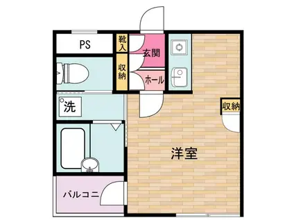 エス・コート浅田(1K/3階)の間取り写真