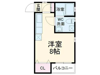 YSCOURT(ワンルーム/2階)の間取り写真