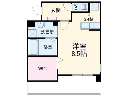 ビューノ・ワン(ワンルーム/3階)の間取り写真