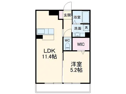 VILLA GARLAND COURT(1LDK/2階)の間取り写真