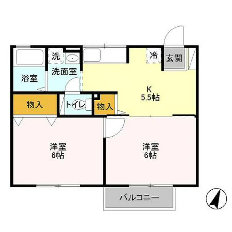 コンフォールシャンブル 2階階 間取り
