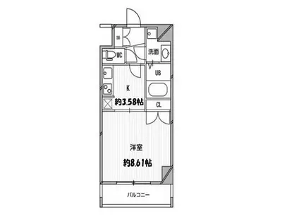 スペーシア高円寺Ⅰ(1K/7階)の間取り写真