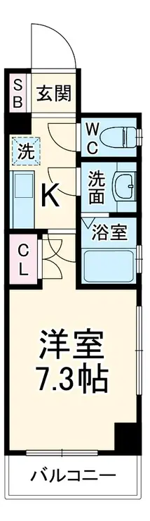 アヴァンツァーレ横浜子安 10階階 間取り
