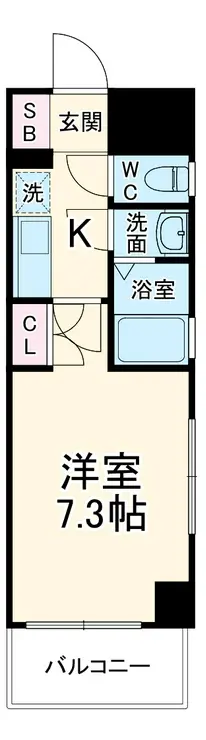 アヴァンツァーレ横浜子安 8階階 間取り