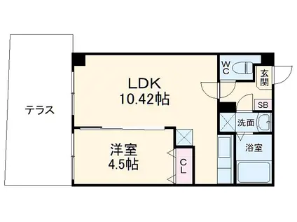 WILLIAMⅠ(1LDK/1階)の間取り写真