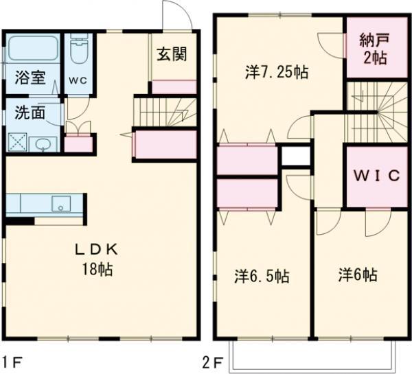 Ｃａｓａ　Ｖｅｒｄｅ　南荻窪Ｃ棟(3SLDK)の間取り写真