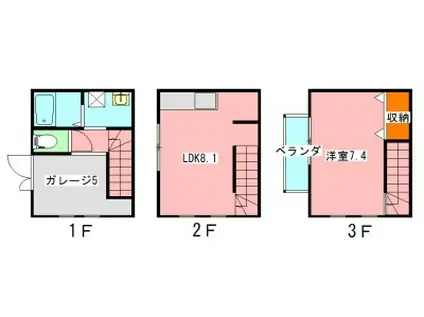 タワーズ(1LDK)の間取り写真