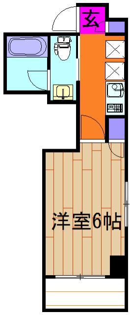レーヴ町田V.A(1K/8階)の間取り写真